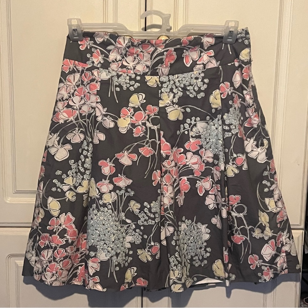 Vintage Talbots Floral A-Line Skirt